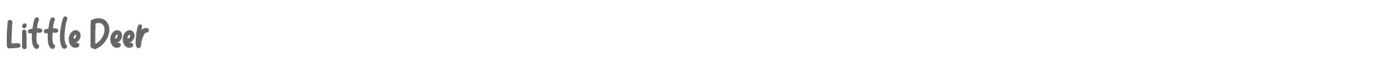 Sample characters Little Deer Font